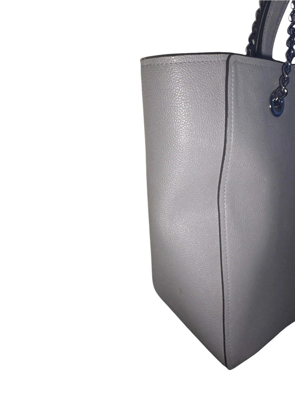 Kate Spade Gray Infinite Large Triple Compartment Leather Tote Two Way Strap